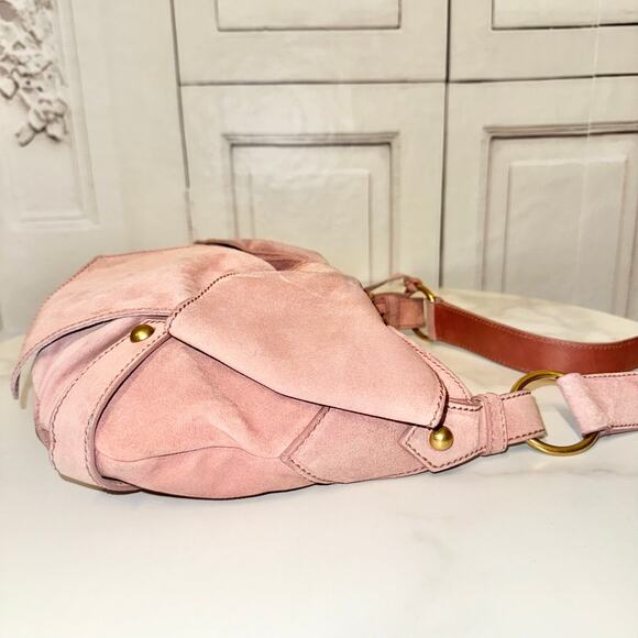 Saint Laurent Suede Bow Shoulder Bag - Picture 5 of 12